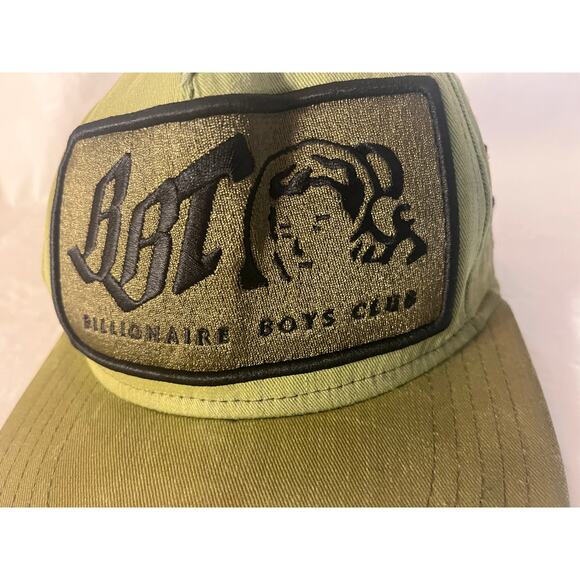 Vintage Bbc Ice Cream Billionaire Boys Club Olive Green Snapbacks Hat Patch Logo - Picture 9 of 16